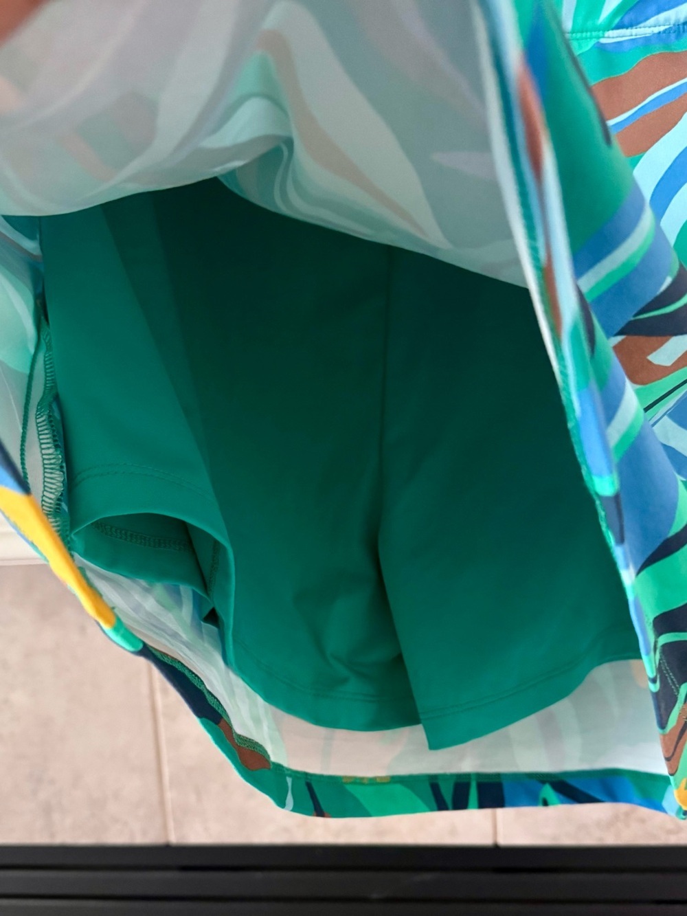 J.Mclaughlin NWT Briana Skort Women Jungle Jewel Green Sm UPF 50+ Athleisure - Picture 5 of 10